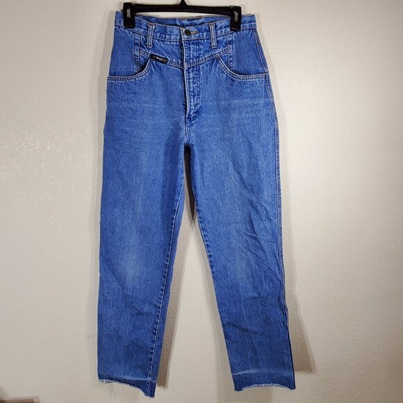 Vintage Blaze Blue Jeans Womens High Waisted Size 11/30.5 100% Cotton 90's Y2k - Picture 8 of 13
